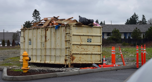 bouwafval container